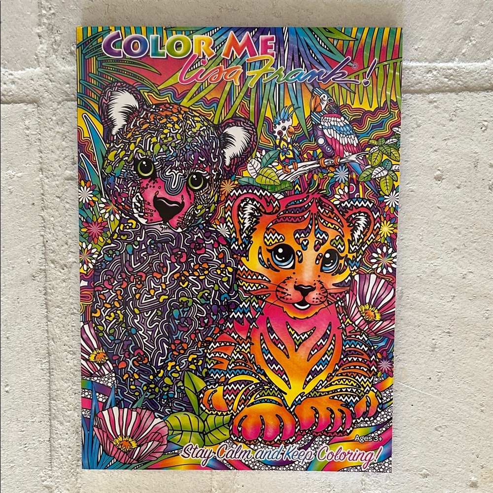 NWT LISA FRANK thick coloring book